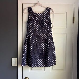 NWT Vince Camuto navy and beige sundress